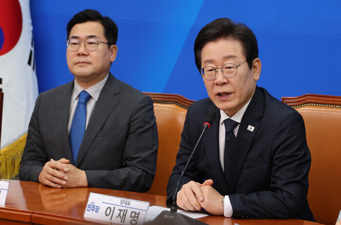 이 대통령 전 지도부와 비공개 만찬....