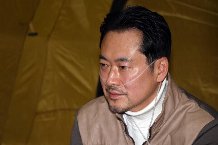 장동혁 입원에 의총 불참...한동훈과...